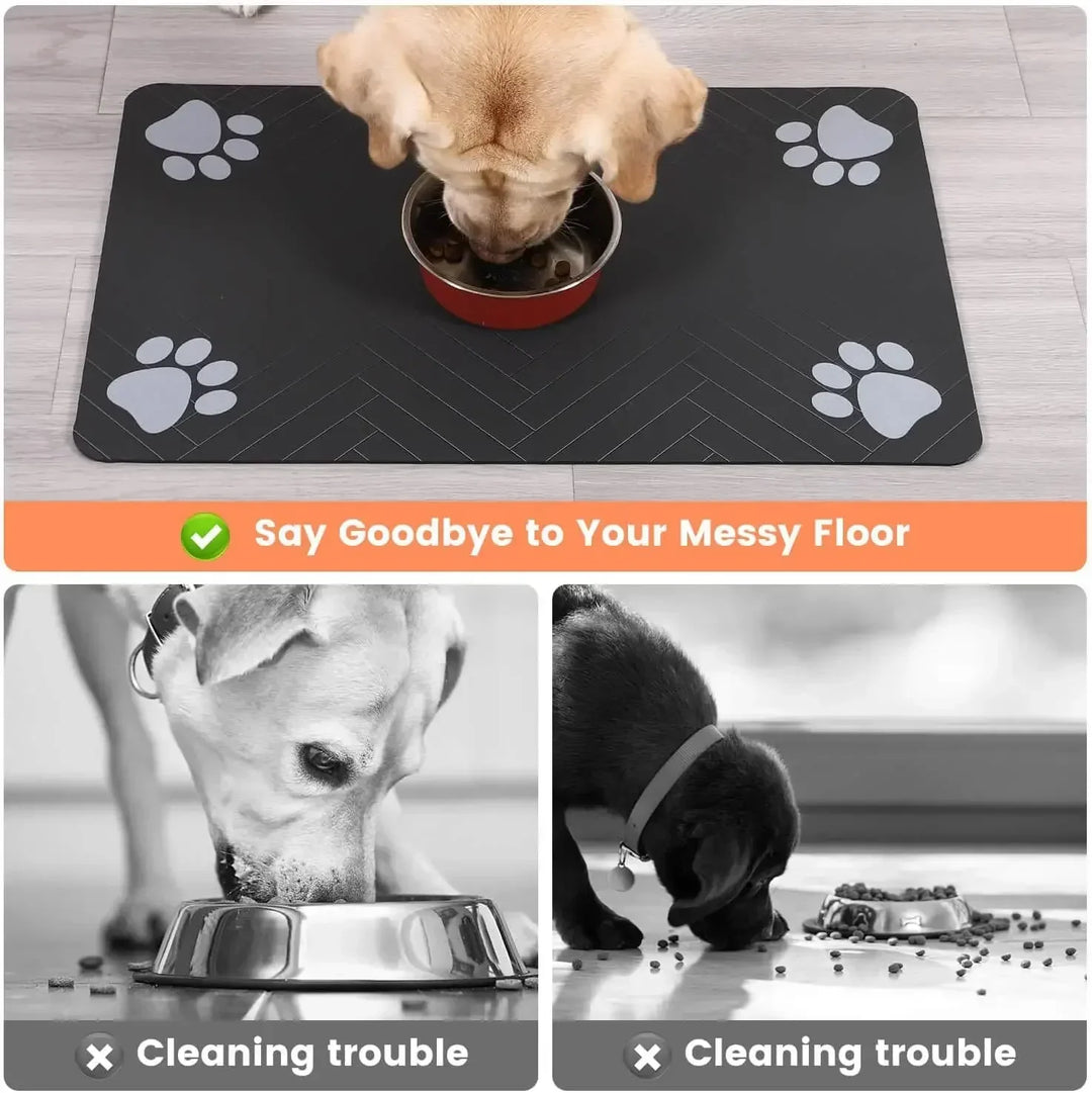 Pet Feeding Mat-Absorbent Pet Placemat
